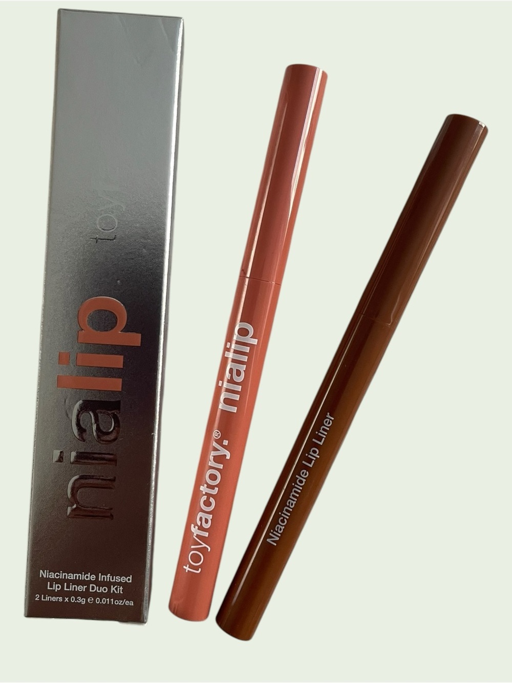 TOYFACTORY Nialip Lip Liner Duo in Nude Protocol + Deep Seek